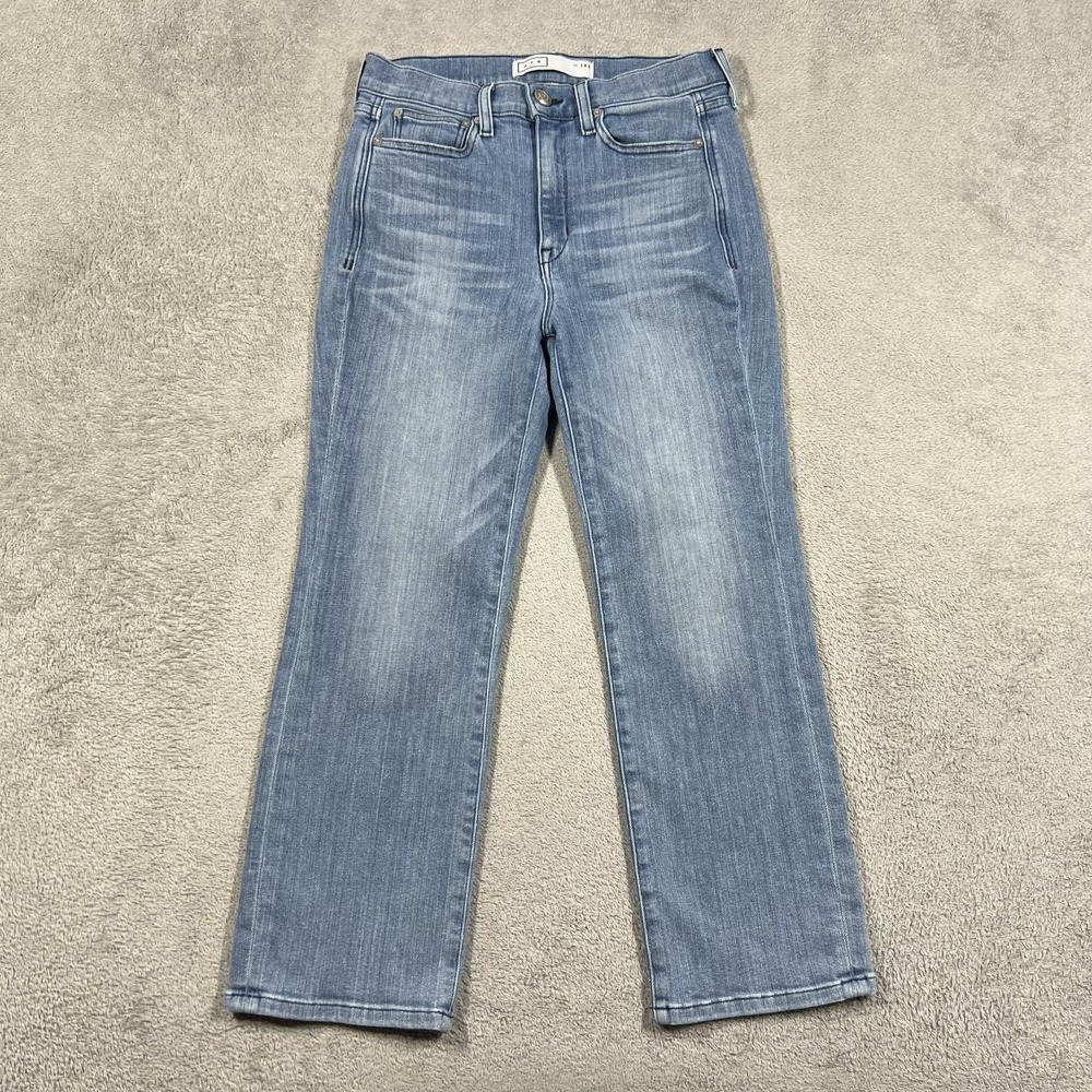 AYR The Pop Jeans Womens 28S Short Blue Denim Straight Leg 25" Inseam